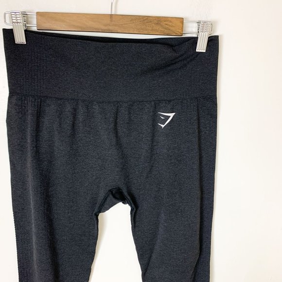 Gymshark Black Vital Seamless 2.0 Athletic Leggings M/L - Picture 3 of 6
